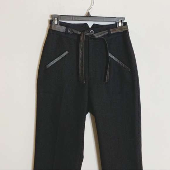 Sea New York High Rise Leather Trim Trouser - Picture 2 of 7